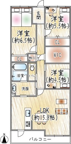 西宮仁川町パークハウスの間取り