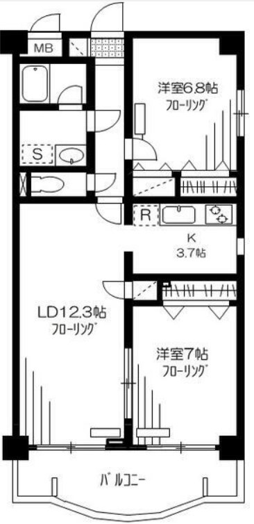 ミレニアム中野の間取り