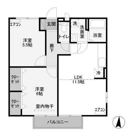 【間取り】 | 西中居ハイツ A | 西中居ハイツA