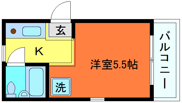 神戸市東灘区本山中町４丁目の賃貸マンションの間取り