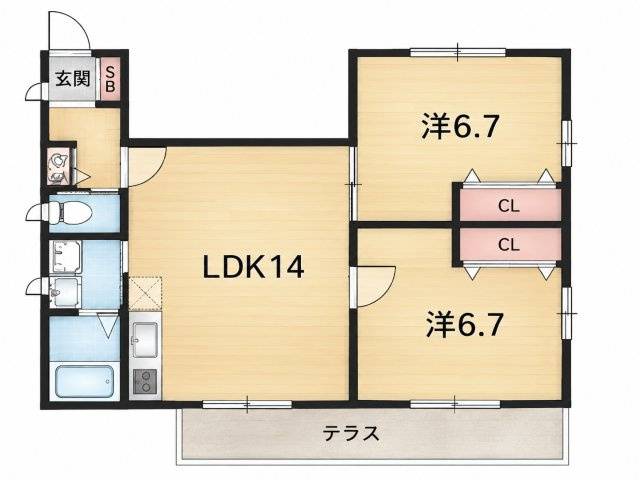 HEBEL MAISON MIOの間取り