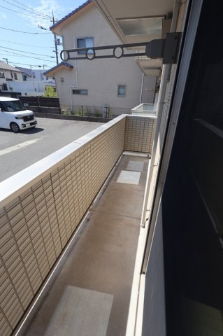 ベルパージュ　B棟のバルコニー