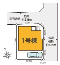 練馬区南大泉4丁目　新築一戸建　西武池袋線　大泉学園の区画図