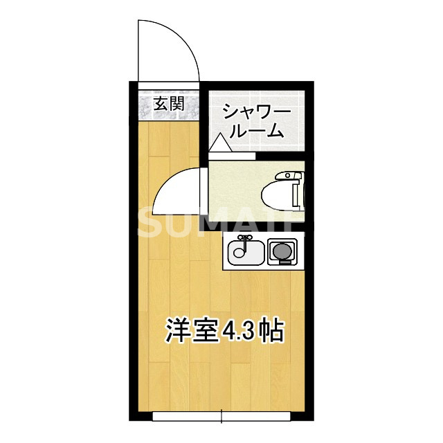 ルンルンＰＡＲＴ３の間取り|５万円台のお家賃がとても魅力的★