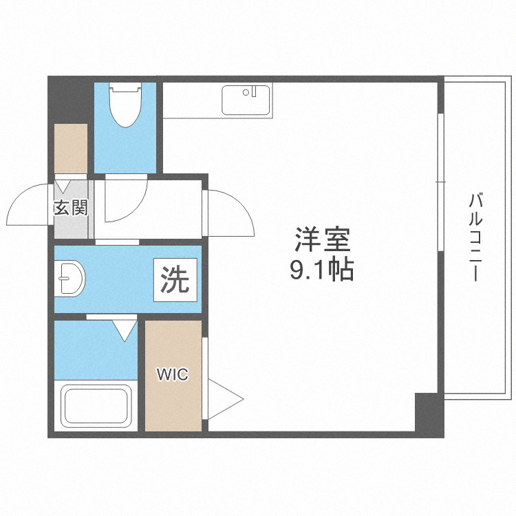 エグゼ難波南Ⅱの間取り