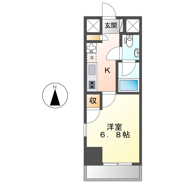 エルザビル名古屋駅前の間取り