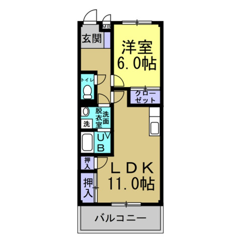 シャンブル榎戸の間取り