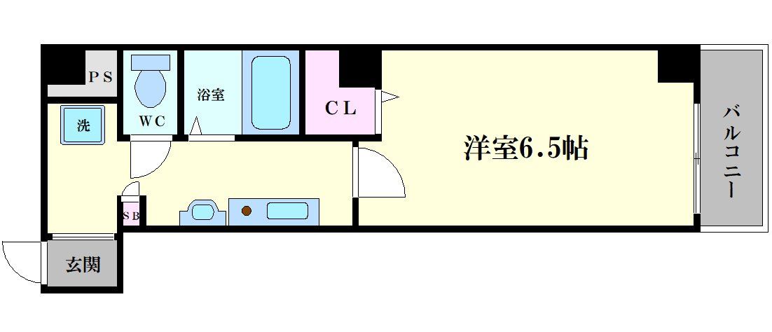 ドエル心斎橋の間取り