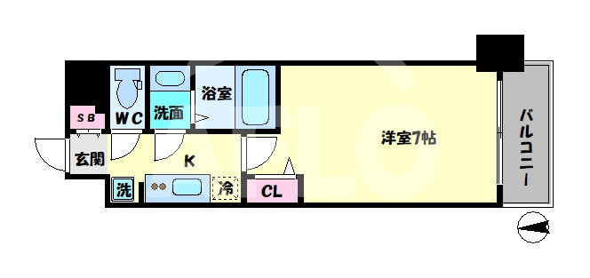 ファステートNAMBA華月の間取り|ファステートNAMBA華月　間取り