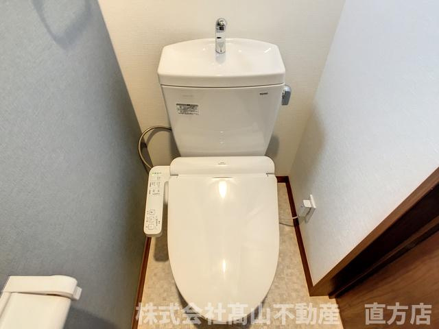 直方市大字頓野のアパートのトイレ