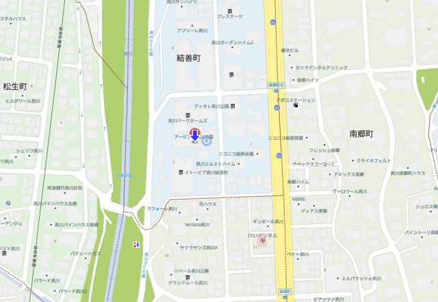 アービング夙川公園の地図|徒歩10分圏内にスーパー・コンビニ多数有り！