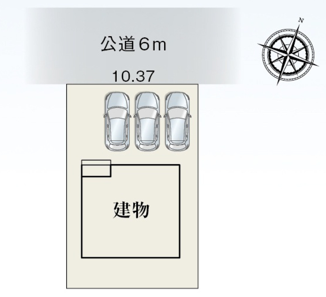 新築戸建　静岡市駿河区高松　全1棟　1号棟　の区画図|区画図