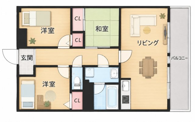 リアライズ東垂水の間取り