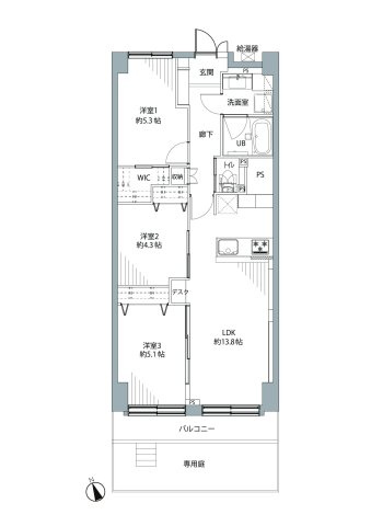 マンション東陽町（1階部分）／仲介手数料無料／新規フルリノベーションの間取り