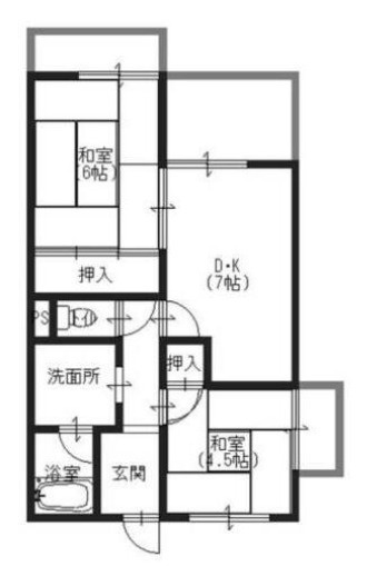 コーポ白浜の間取り