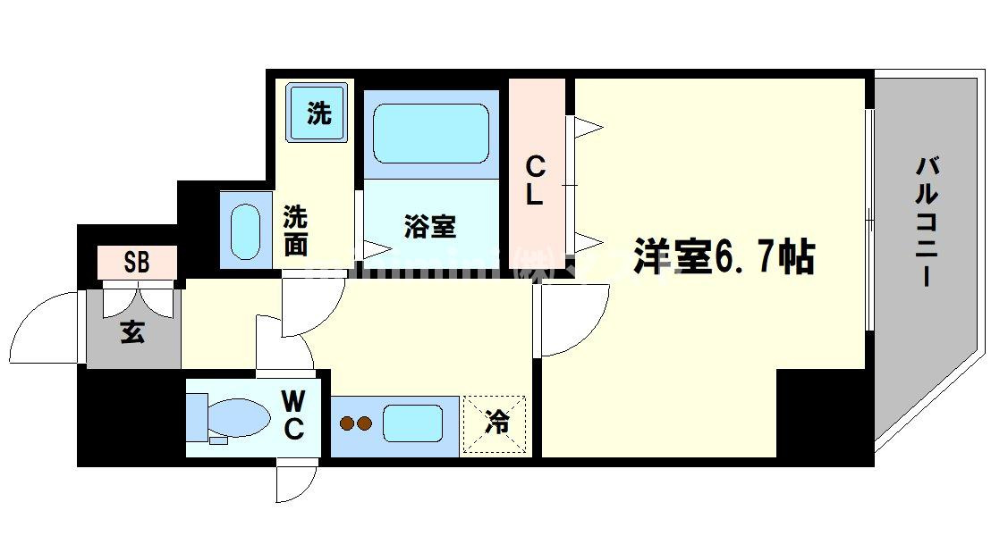 アクアプレイス江戸堀の間取り