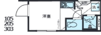 Nano北新宿2の間取り