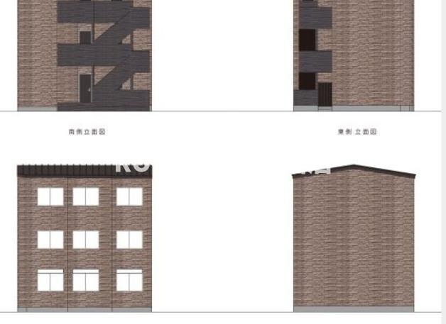 TA北区上中里3丁目A棟の外観パース