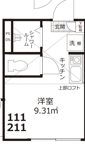Fitz Roy千住の間取り