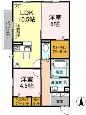 Ｃｏｍｆｏｒｔ　Ｓｐａｃｅ『コンフォートスペース』の間取り|オートロック・ＡＬＳＯＫホームセキュリティ完備♪