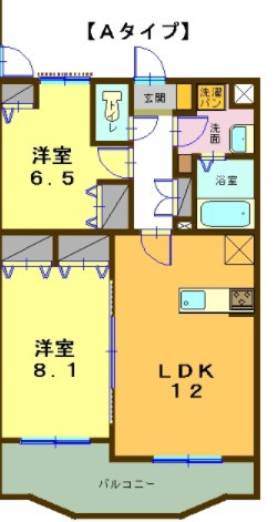 ジュエルモンテ．レーゼの間取り|※反転タイプの間取りとなります。