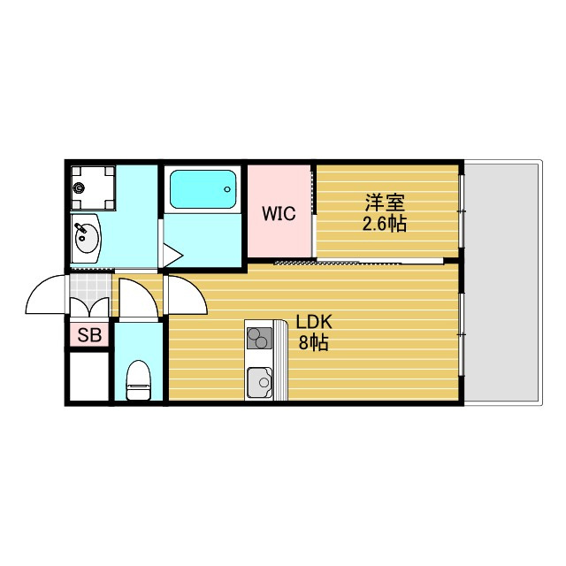 セレニテ新大阪ミラク壱番館の間取り