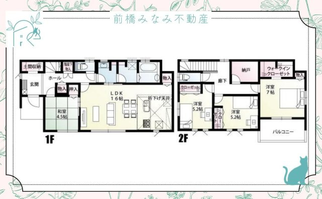 【新築】前橋市川原町　６号棟(全６棟)　新築建売分譲の間取り