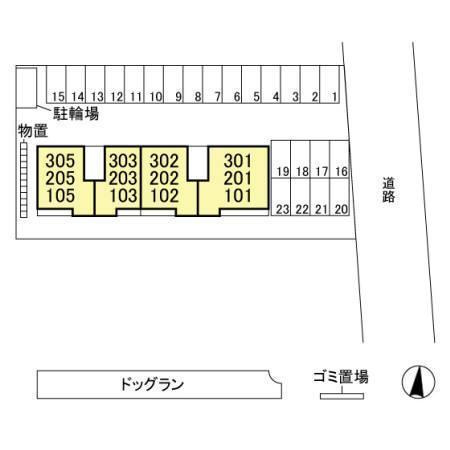 グラン・ヴェルジェ Aの区画図