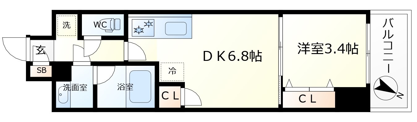 Dimora靱公園の間取り|Dimora靭公園　間取り