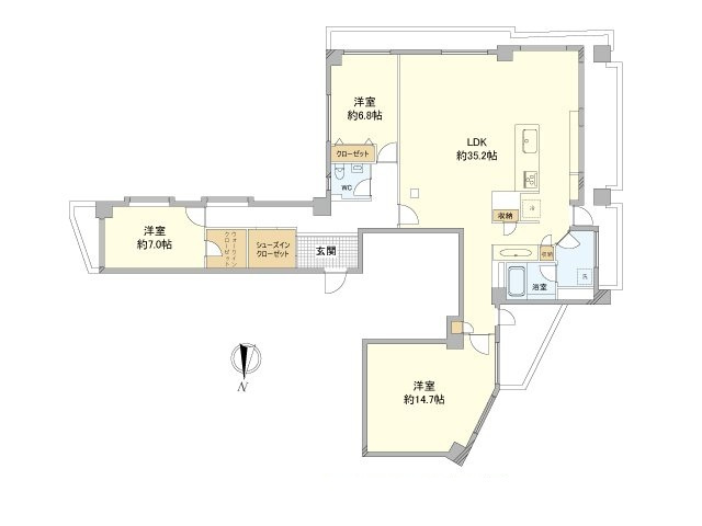 グリーンクロス西中延の間取り