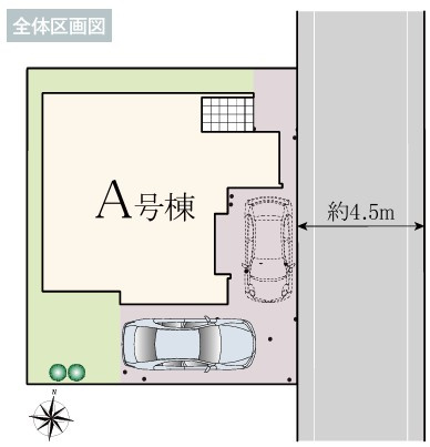 練馬区南大泉2丁目　新築一戸建　西武池袋線　保谷の区画図