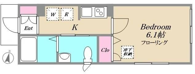 Ｈａｂｉｔｏ　ｋａｍｉｋｉｔａｚａｗａの間取り
