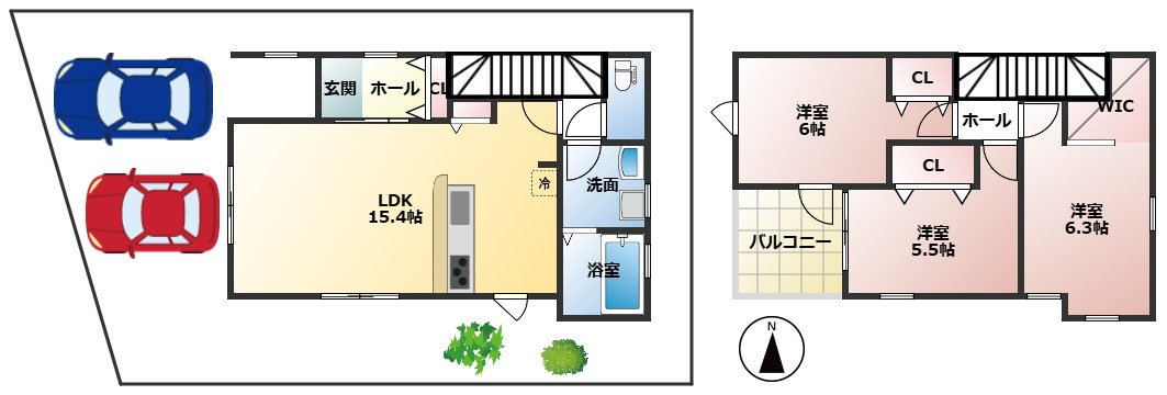 【間取り】の画像
