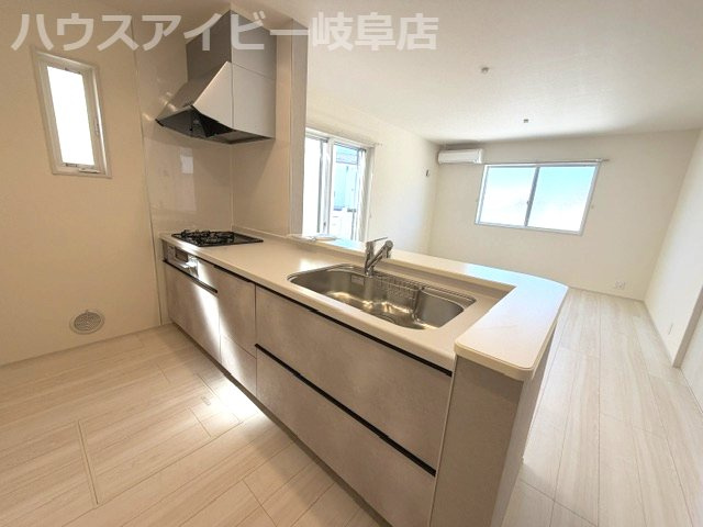 岐阜市東鶉新築建売全5棟！コンパクトサイズの3LDK！価格もお買い求めやすく♪リビングエアコン付き！のキッチン|岐阜市東鶉新築建売全5棟！コンパクトサイズの3LDK！価格もお買い求めやすくなってます♪リビングエアコン付き！