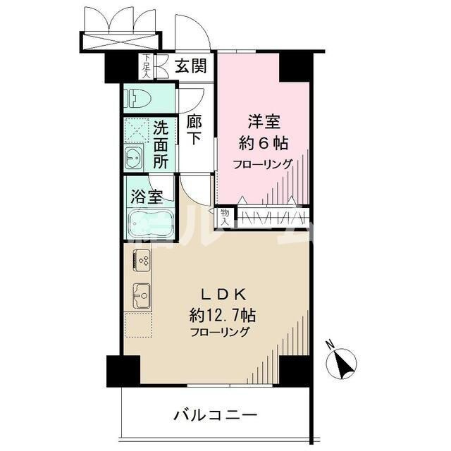 板橋区上板橋３丁目の賃貸マンションの間取り