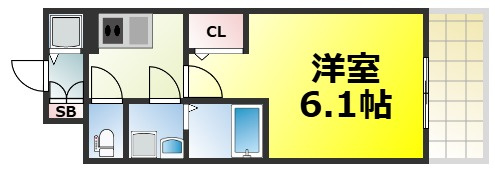 【間取り】 | エスリード難波ザ・ゲート 仲介手数料無料