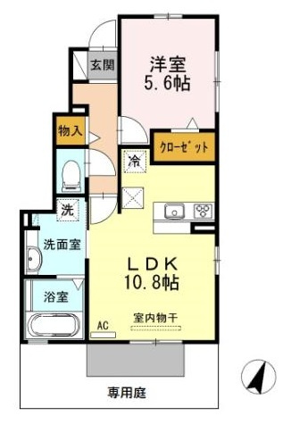 【間取り】 | カメリア B棟【名古屋市賃貸・ワンフロアー2戸】