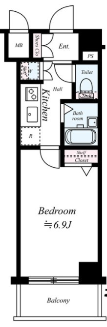 杉並区荻窪５丁目の賃貸マンションの間取り
