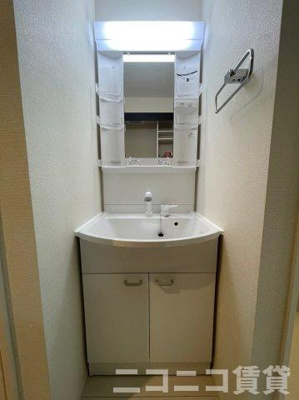 【独立洗面台】 | ハーモニーテラス浮間Ⅲ | 別号室イメージの為、現状を優先致します。