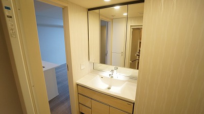 パレステージ西新井大師西の独立洗面台|独立洗面台、朝の身支度には欠かせません