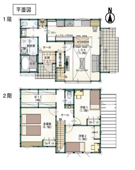壬生町安塚　新築戸建①の間取り