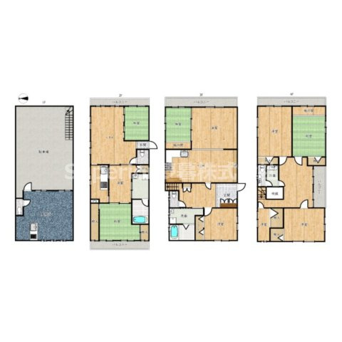【中古戸建て】大津市浜大津3丁目の間取り
