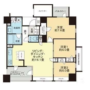 グーディッシュ西新井弐番館の間取り|間取りです。