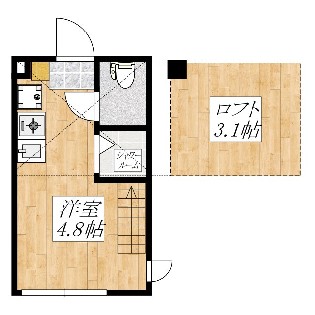北区豊島８丁目のアパートの間取り|間取りです☆
