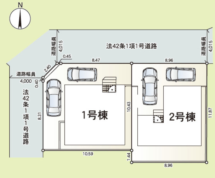 平塚市徳延1丁目第9　新築戸建　全2棟2号棟の区画図