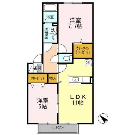 リースランド泉ヶ丘の間取り