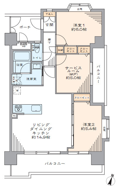 ロイヤル住吉川の間取り