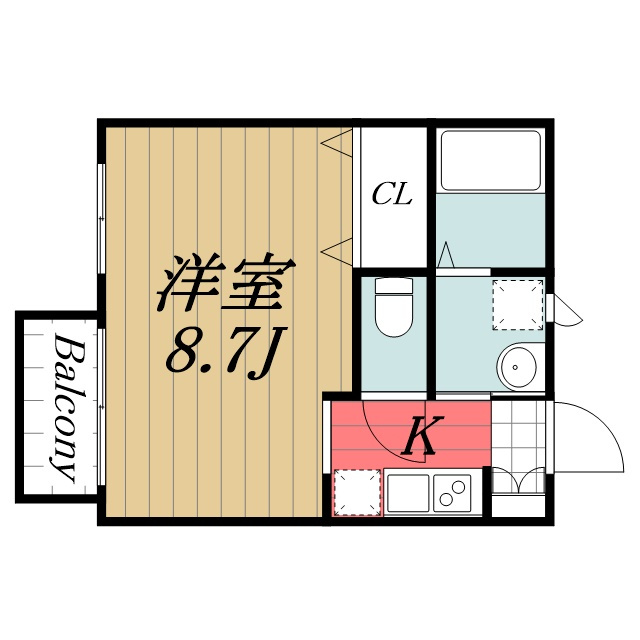 【間取り】 | Aレガート千葉椿森B棟
