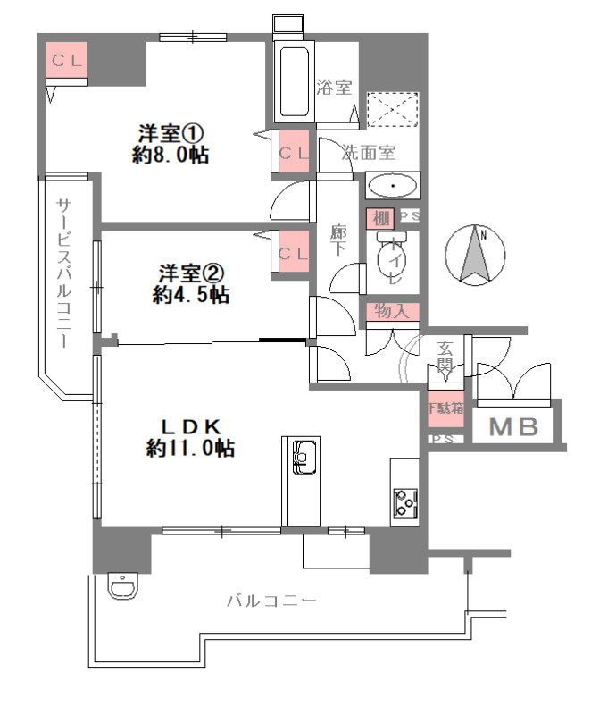 【間取り】の画像