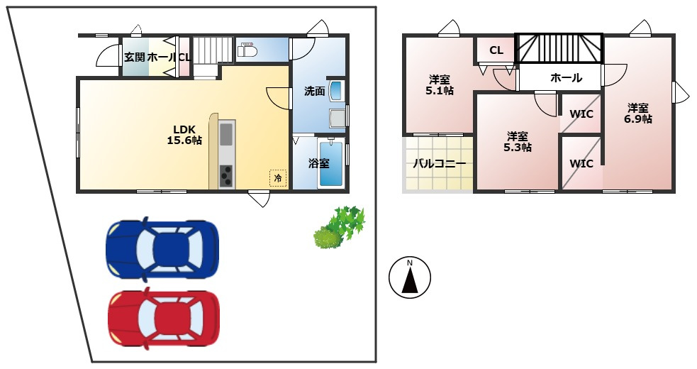 【間取り】の画像